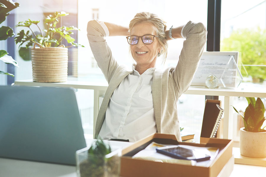 Woman at desk